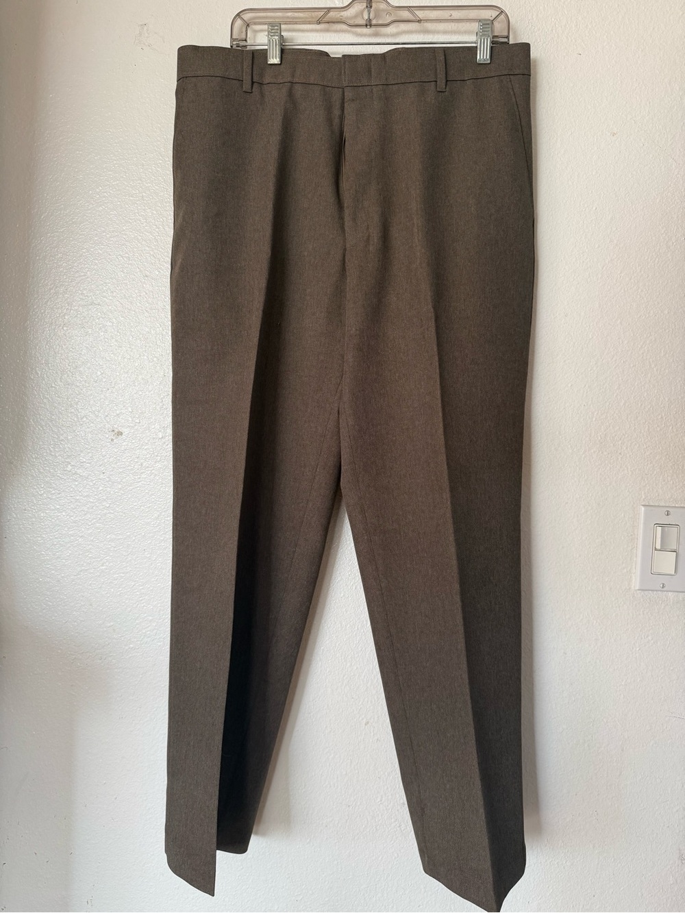 Vintage Levi action slacksMen's Dress Pants in Dark Brown - Classic Straight Fit